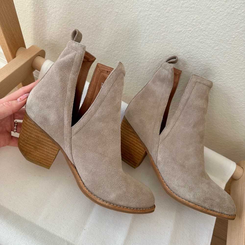 Jeffrey Campbell Orwell Side Slit Suede Booties